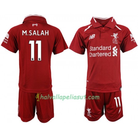 Jalkapallo Pelipaidat Liverpool M.SALAH 11 Lasten Kotipaita 2018-2019 Lyhythihainen